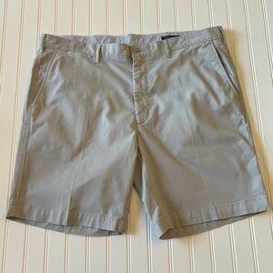 Cremieux Comfort Stretch Chino Shorts Tan Beige Size 40
